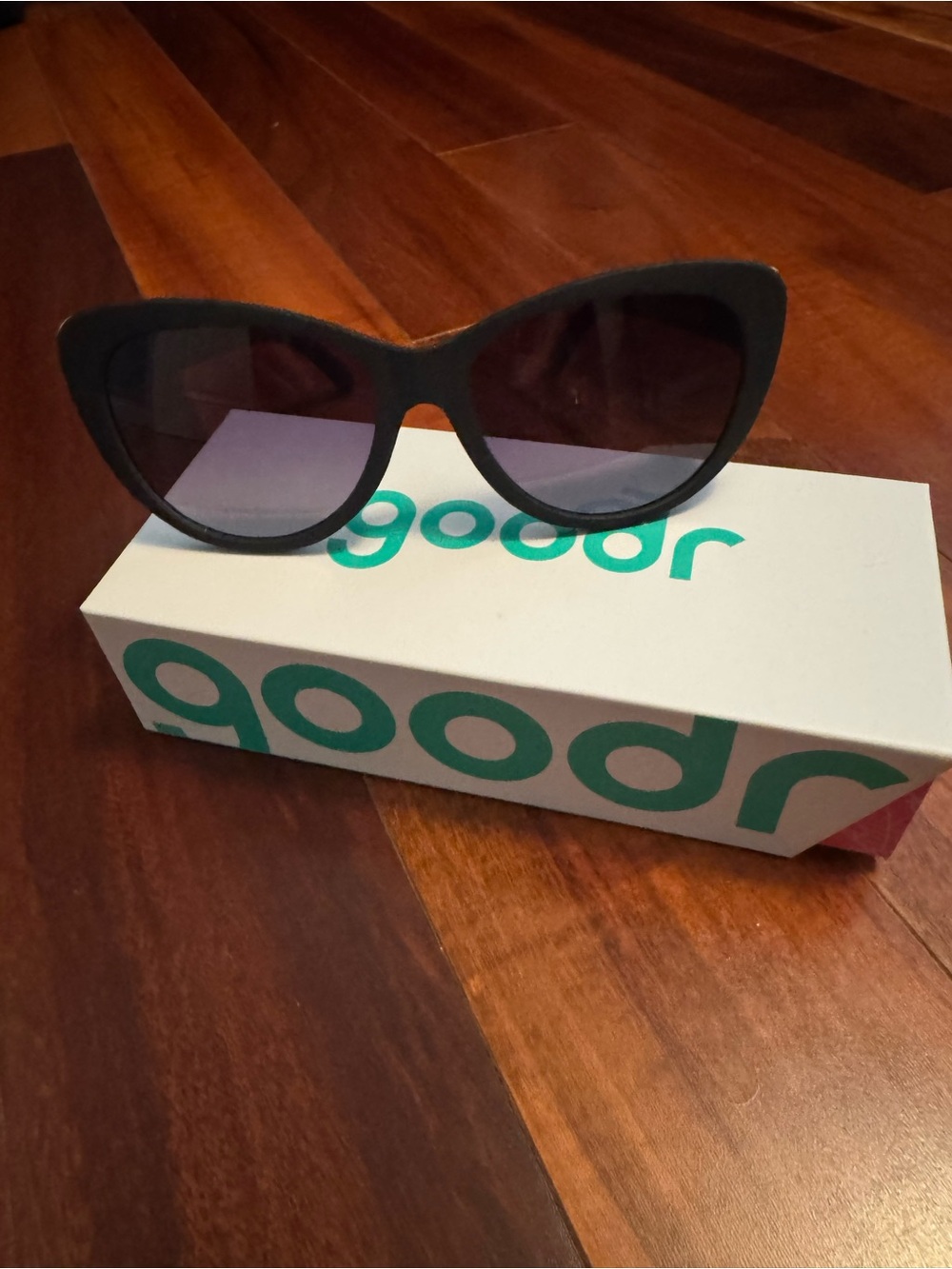 Goodr Women's Black Cat-Eye Sunglasses – Chic UV Shades